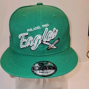 Philadelphia Eagles New Era Green Snapback Hat